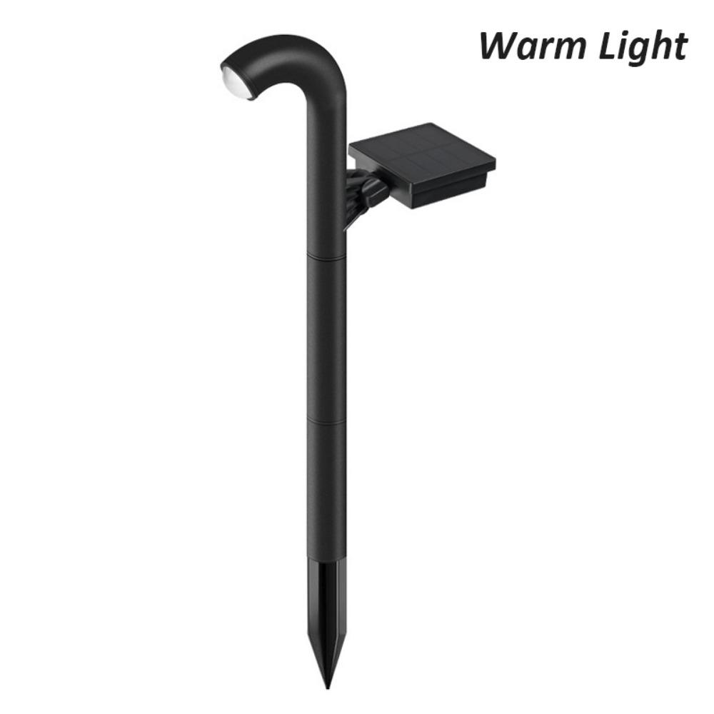 Solar Powered Solar Pathway Light Black Waterproof LED Spot Lights Line Free Landscape Atmosphere Lighting Garden Decor