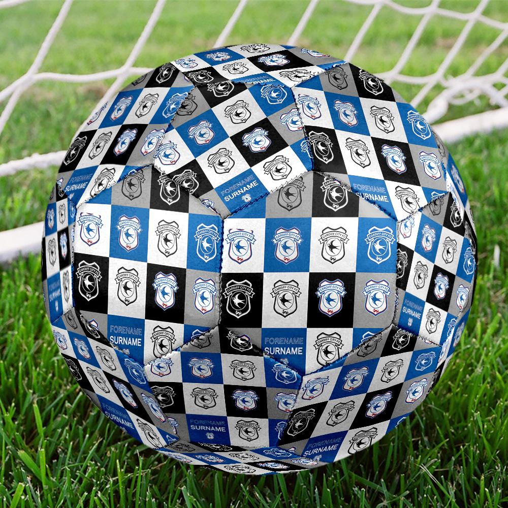 Card-iff Fc Crest Printed Size 5 Soccer Balls, High-Quality, Anti-Slip, Protective Football, A Unique Gift , Birthdays, Christmas Gifts