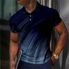 Мужская футболка поло с коротким рукавом, топы с 3D-принтом, модные, из полиэстера, дышащие, удобные, футболки поло