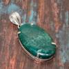 Индийский мох-агат, драгоценный камень, стерлинговое серебро 925 пробы, замечательный ювелирный кулон ручной работы