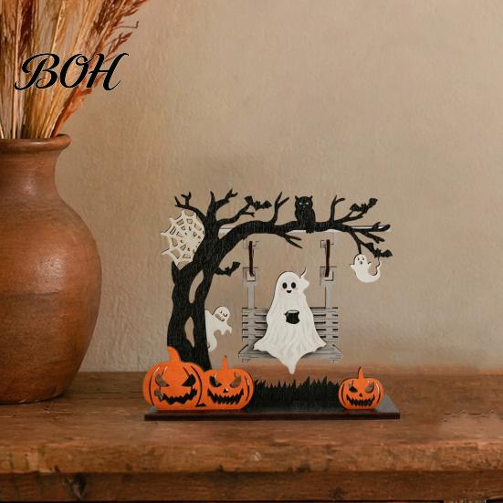 Halloween Table Decorations Funny Desktop Swing Decor, Spooky Home Decor for Living Room Entryway Holiday Displays Tabletop, Gothic Fall Themed