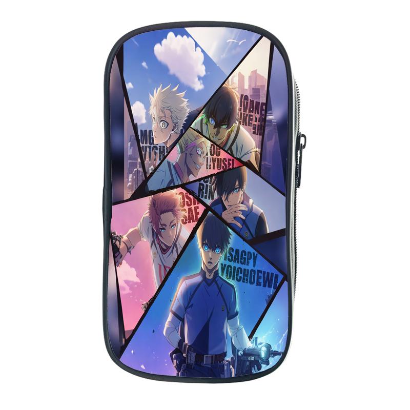 Blue Lock Isagi Yoichi Сумки для хранения Мультфильм Аниме Nagi Seishiro Ручки Сумки для студентов Пенал Кошельки для монет Подарки на день рождения для друзей