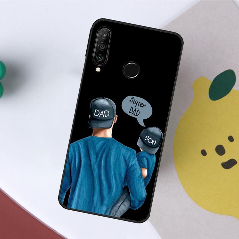 Чехол Super Dad Mom Baby Girl Twin для Huawei Nova Y61 Y60 Y70 Y90 5T 9 10 SE 3i 8i 11i P Smart 2019 P20 P40 Lite P30 Pro