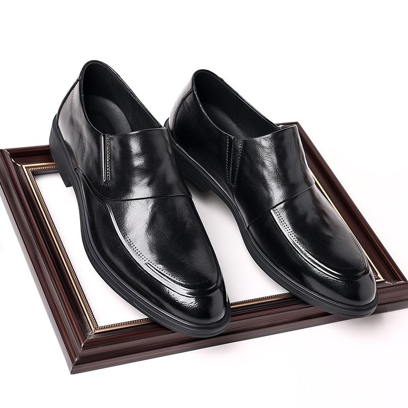 Fashion Office Formal Dress Shoes for Men Soft Leather Business Oxfords Quality Leather Soft Sole Loafers Man Wedding Party Dating Shoes