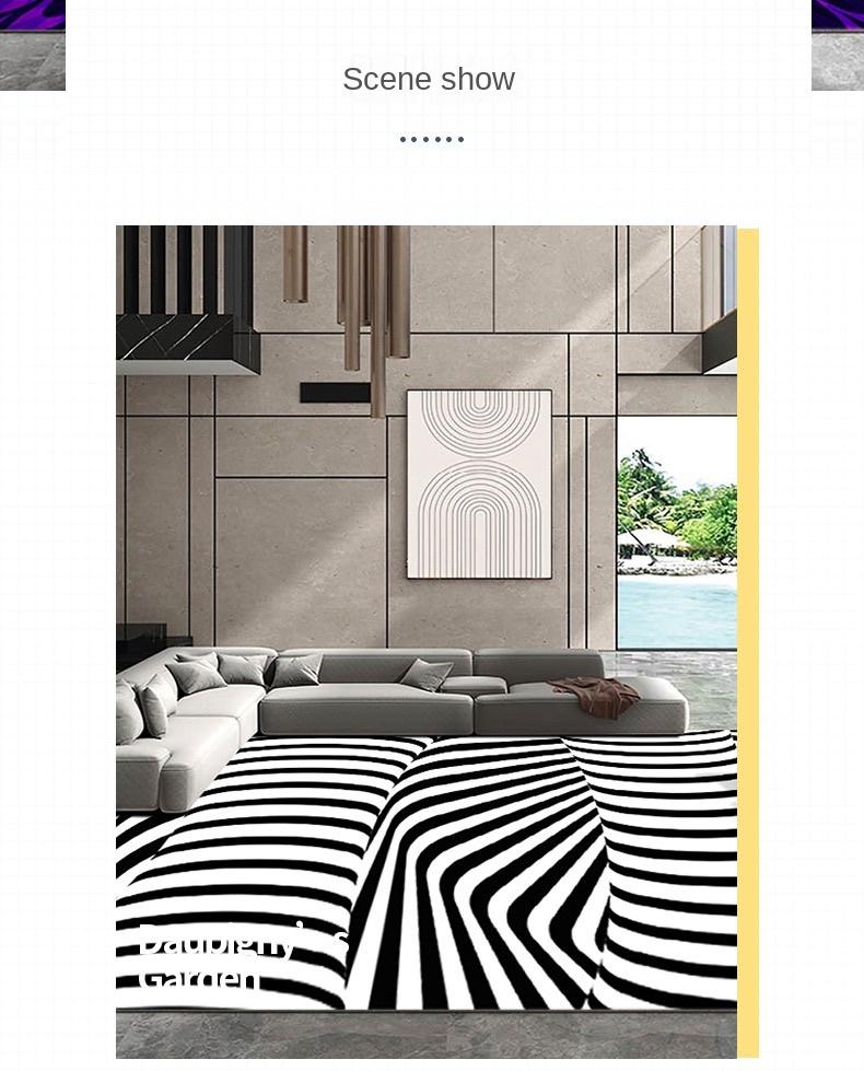 3D Иллюзия Ковер – Стереоскопический Принт Ковер для Гостиной, Оптический Коврик для Пола, Домашний Декор Заявление