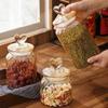 Large Capacity Glass Sealed Jar Transparent Jam Jar Home Decor Pickle Jug  Candy Storage