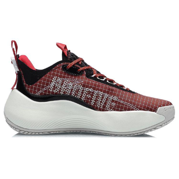 Баскетбольные кроссовки Li Ning BD5 Street Sole с нескользящей амортизирующей подошвой и низким верхом, женские кроссовки с китайской росписью, красные AGBR002-2
