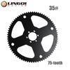 LINGQI Мотоциклетная задняя звезда 35# Зубья 75T 65T 60T 40T ATV 2-тактная цепная звездочка Для карманного питбайка грязевого мотоцикла 4-колесные запчасти