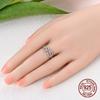 Original 925 Sterling Silver Forever Love Mom Rings for Women Girls Jewelry Birthday Anniversary Mother's Day Gifts