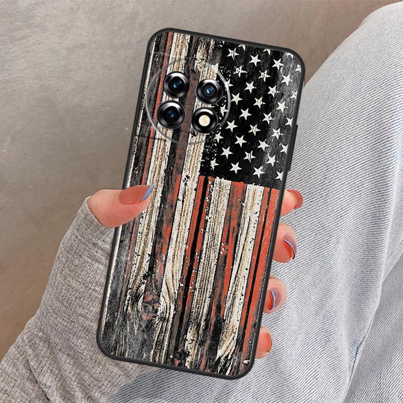 Чехол с американским флагом США для OnePlus 13R 13 12 12R 11 10 Pro 8T 10T OnePlus Nord 4 CE 2 3 Lite N10 N20 N30