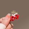 Snowman Enamel Rhinestone Brooches Korean Style Christmas Tree Brooch Cute Christmas Brooch  Women