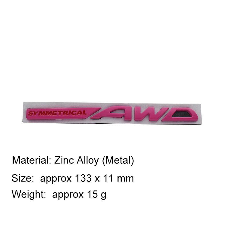 3D Стайлинг автомобиля СИММЕТРИЧНЫЙ AWD автомобиль Капот Крыло багажник Задний капот Шильдик Наклейка Эмблема Значок Наклейка