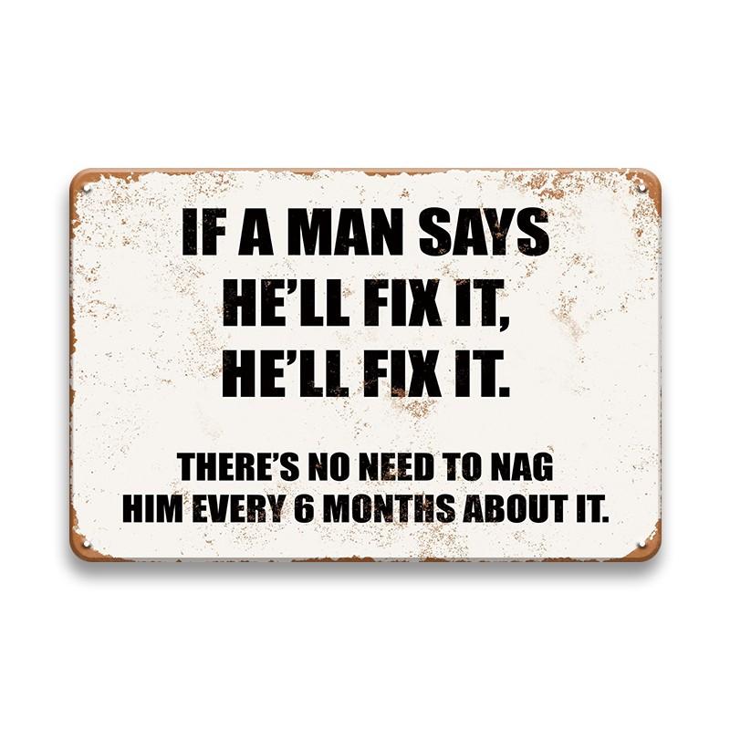 Funny Animal Slogan Metal Plaque Sign Vintage Tin Poster Humor Words Personalized Wall Decoration Farm House Decor Accessories