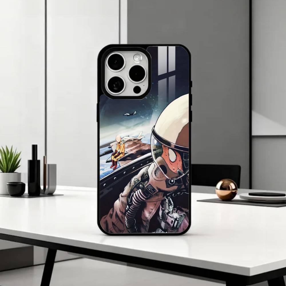Смешной Чехол для Телефона One Punch M-Man Для iPhone17,16,15,14,13,12,11 Plus,Pro Max Магнитный Для Magsafe Беспроводной Зарядки