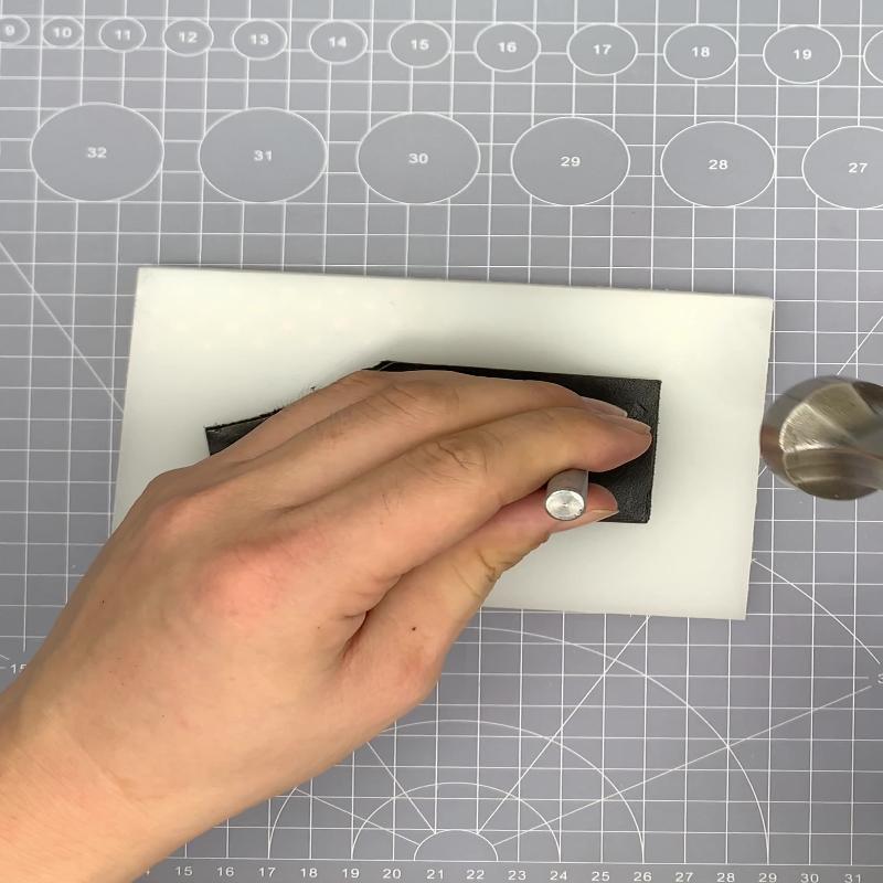 6 Pcs Kit Hollow Punch Set Round Hole Punch Tool Steel Leather Craft Working For Watch Band,Fabric,Plastics,Gasket Belt