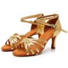 Women Ballroom Latin Tango Dance Shoes Salsa High Heeled 7CM
