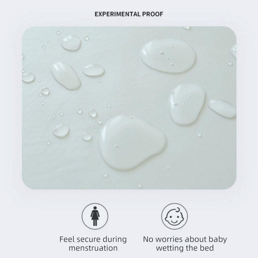 Non-slip Solid Color Mattress Cover Skin-friendly Urinary Barrier Bed Sheet Bed Cover Elderly