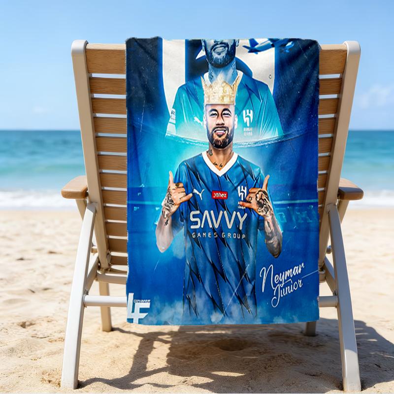 Big Stage Soccer Legend Beach Towel - Soft, Absorbent Microfiber, Lightweight, Ideal for The Beach, Parties, Travel, Camping fan gifts