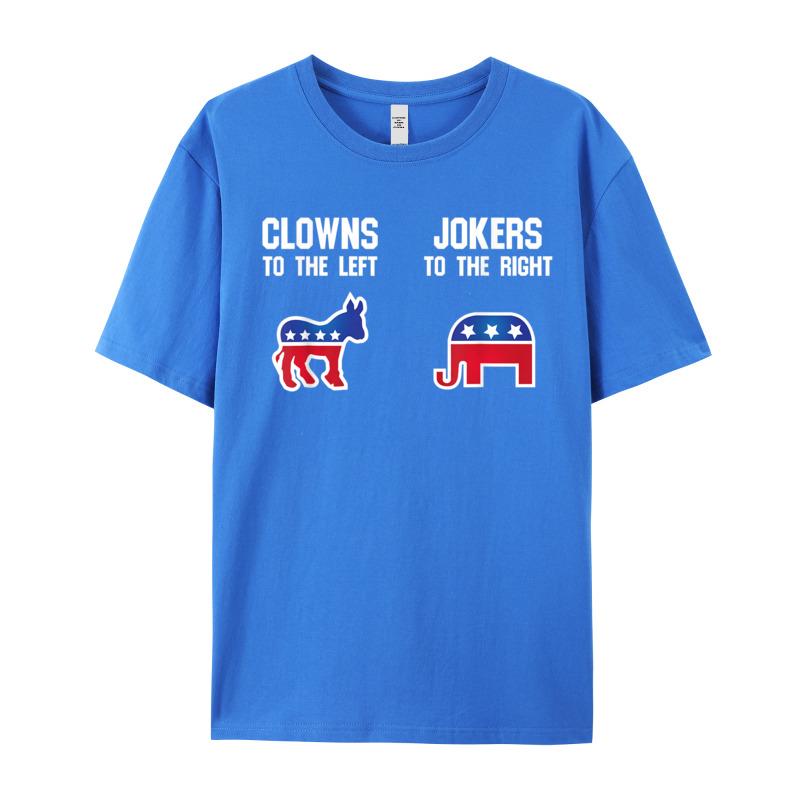 Libertarian T Shirt Clowns Printing Autumn All Cotton Oneck Adult Tops Tees Printed Tops Tees Graphic Short Sleeve Tshirts