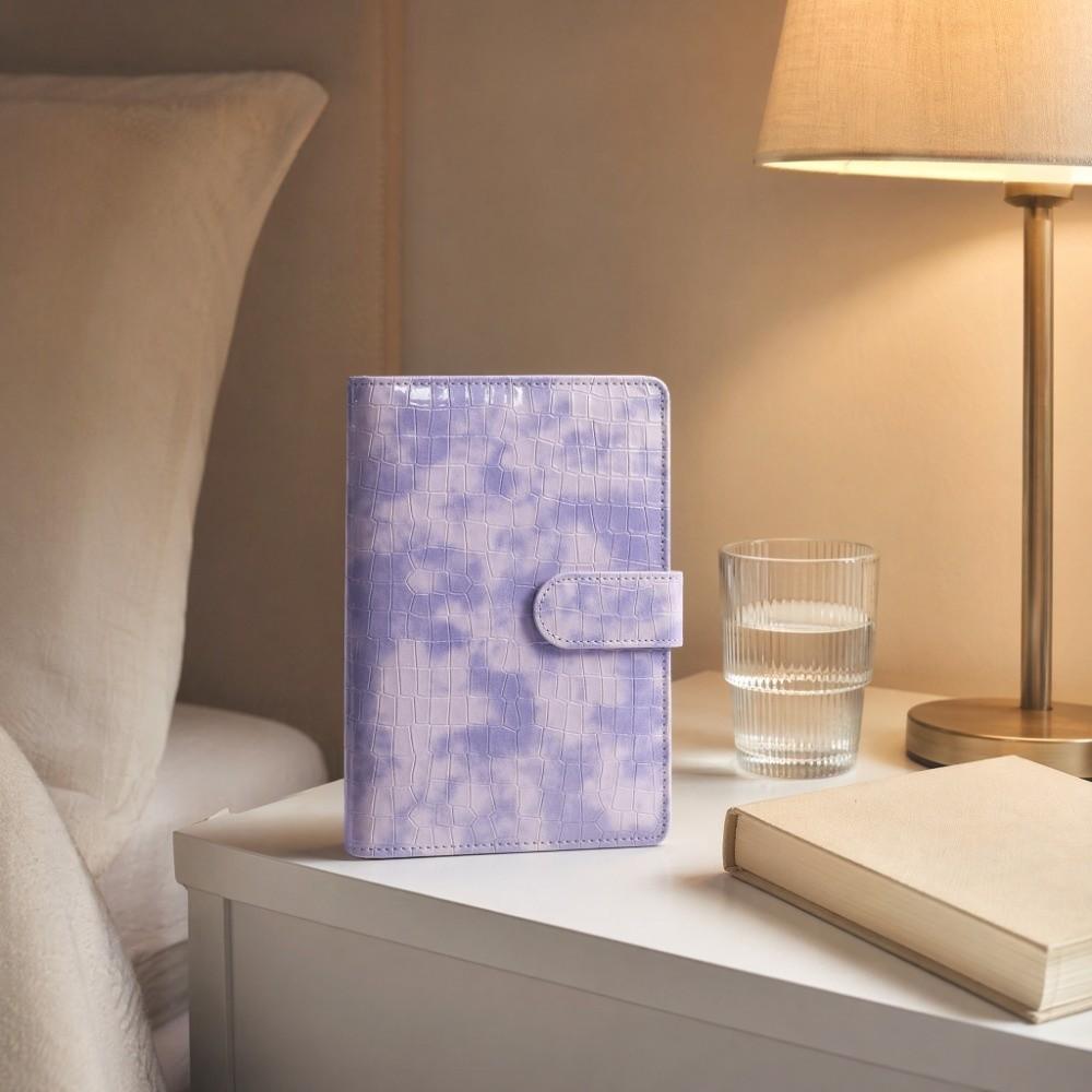 Faux Leather Savings Challenges Book Marbling/Leopard Print Mini Budget Binder Save Money