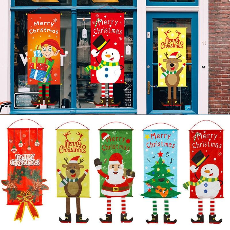 Баннер-флаг премиум-качества для рождественского крыльца/двери для домашнего декора