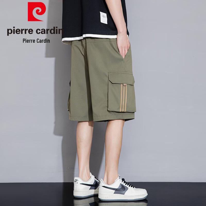 Pierre Cardin Мужские свободные летние шорты-карго из ледяного шелка