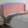 VidaXL LED Headboard Bedroom Furniture Double Bed Accessory Head of Bed Frame Interior Pink 3124119