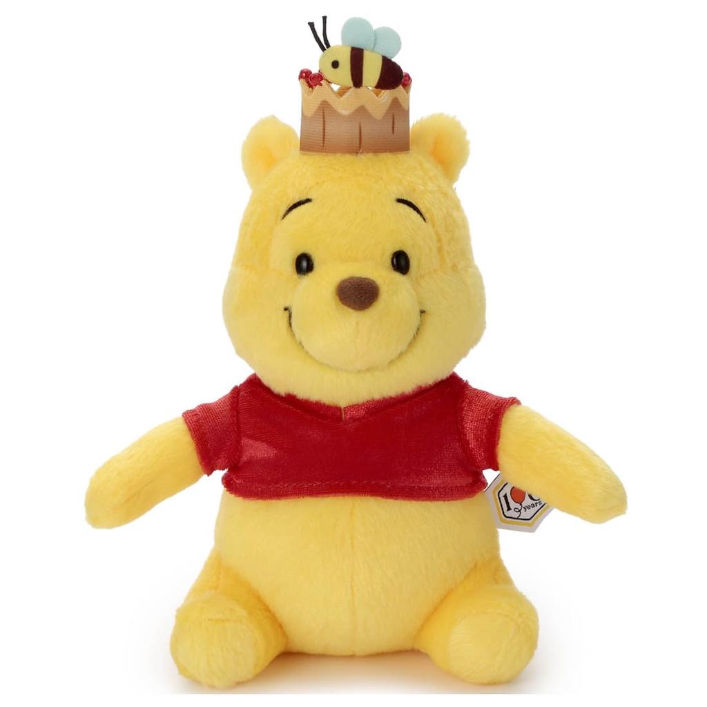 Takara Tomy Arts Disney Character Winnie the Pooh 100th Anniversary Red Shirt Friends Plush Toy S Pooh Height 22cm (Crown) approx.