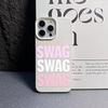 Модный Чехол для телефона SWAG с буквой и узором из личи кожи Для Xiaomi mi 15T X7 F7 X6 M7 X5 M6 F5 X4 X3 Pro Ultra GT NFC 4G 5G