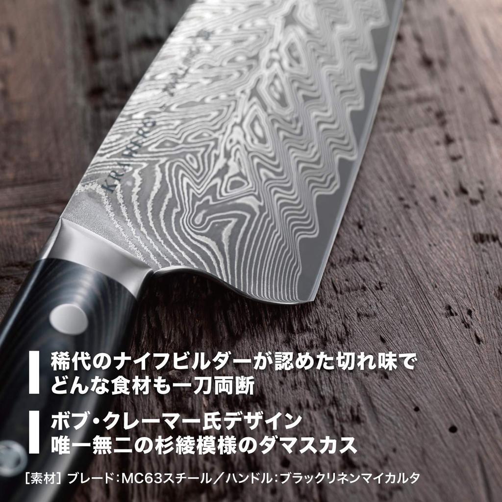 Слайсер Zwilling Kramer Euro Stainless 230 мм Изготовлен из дамасской стали с покрытием из многослойной стали Изготовлен в префектуре Секи-Гифу, Япония Слайсер Bob Kramer "Bob"