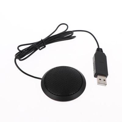 Конференц-микрофон USB/3,5 мм Plug&Play 360-градусный всенаправленный настольный компьютерный микрофон для компьютера, настольного ПК, ноутбука