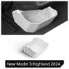 For Tesla Model 3 Highland 2025 Rear Seat Storage Box Below The Rear Air Outlet Storage Box Rear Seat Organizer Tray Accessories