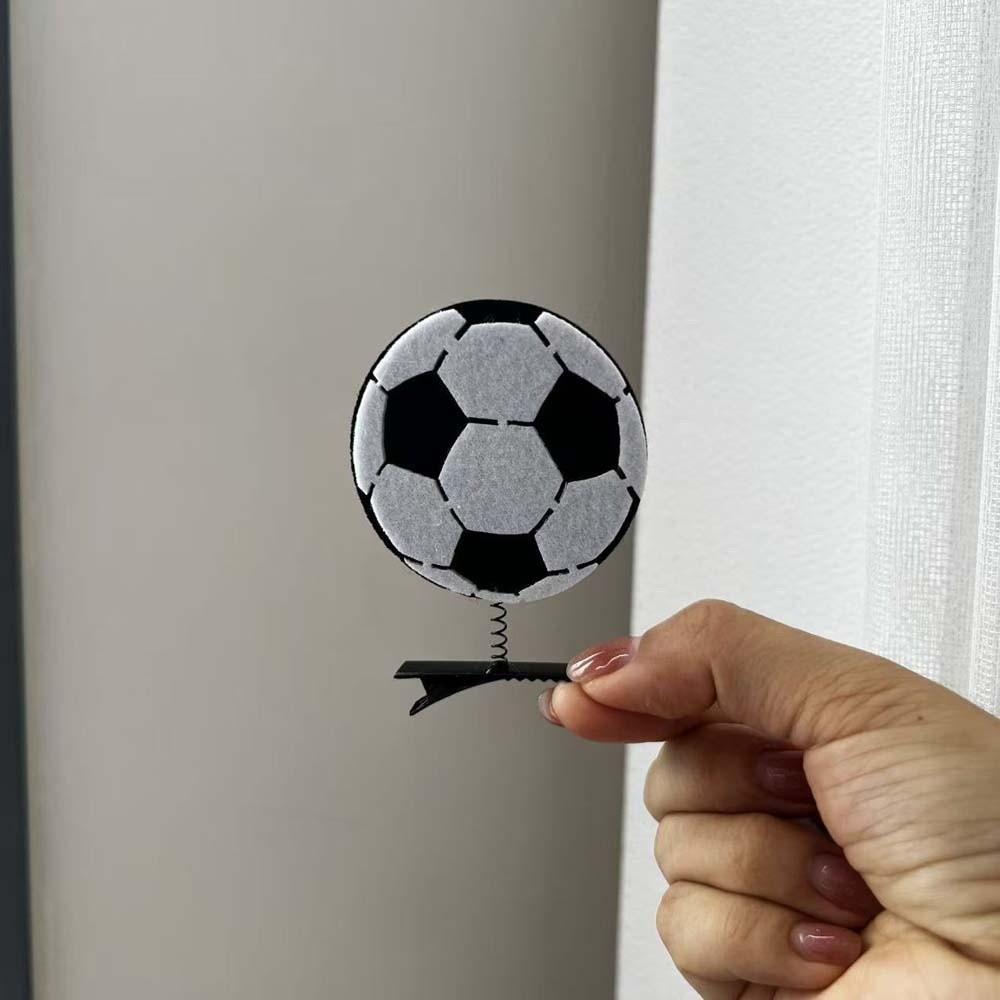 10pcs/set Cute Basketball Hair Clips Zinc Zinc Alloy Side Clip for Fans Soccer Hairpins Set  Daily