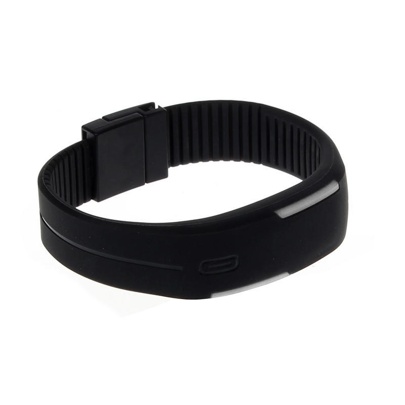 Ультратонкие мужские спортивные силиконовые цифровые светодиодные спортивные наручные часы для девочек