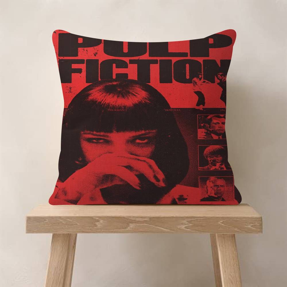 Movie Pulp Fiction Cushion Cover Inches Farmhouse Decor Home Throw Pillow Covers For Couch Decorations