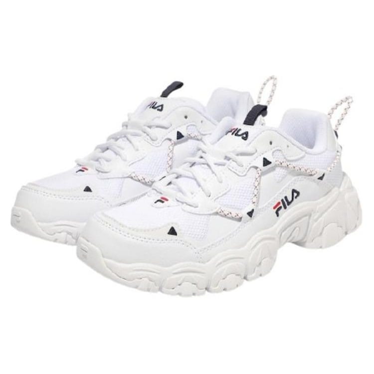 Fila Кроссовки для бега с кошкой Белые Корейская версия Унисекс 1JM01248D_100