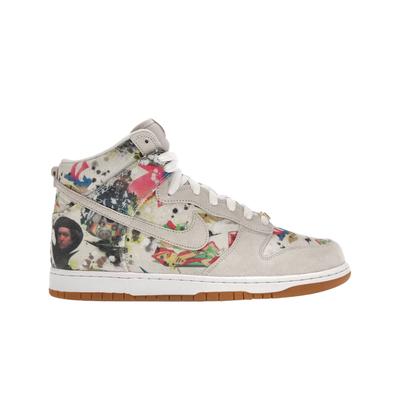 X Supreme Sb Dunk High Qs Rammellzee Белый