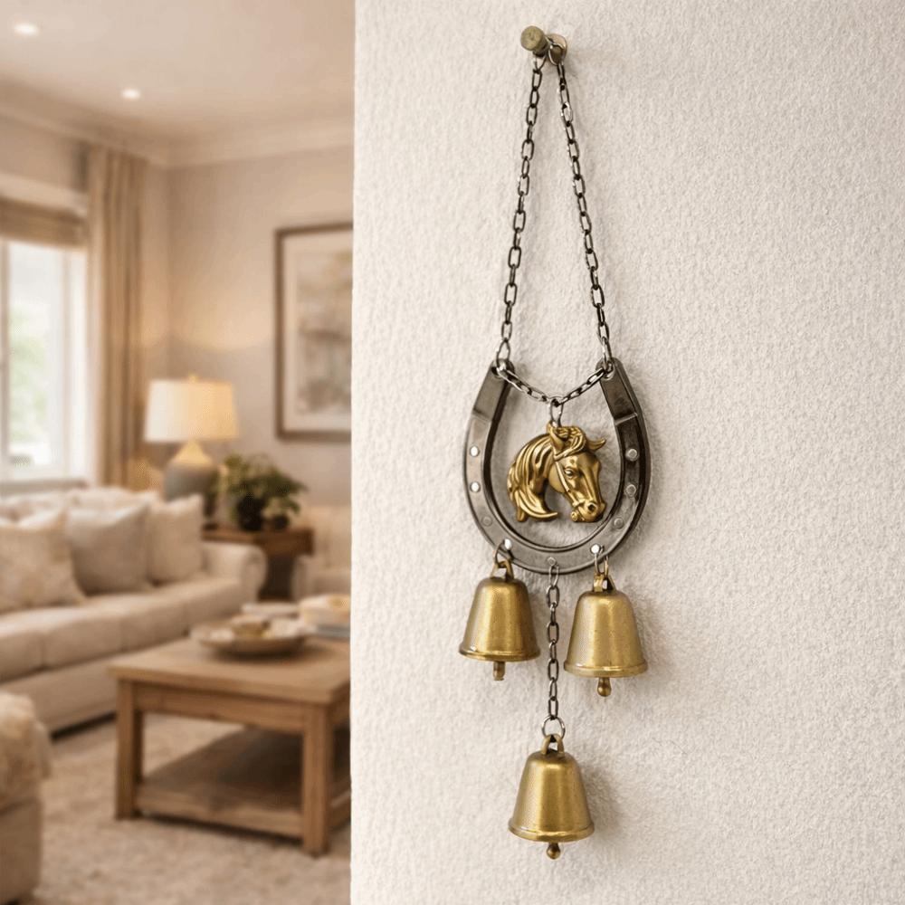 Винтажный Подвеска Копыто Счастливой Лошади Декоративный Садовый Подвесной Орнамент Подвесная Музыка Ветра Подарок