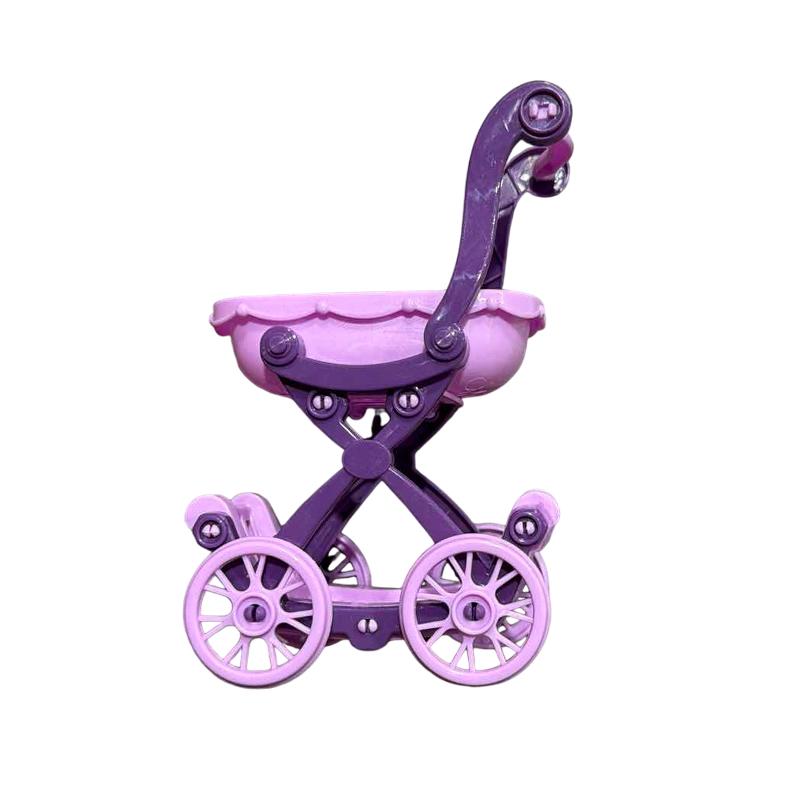 Dollhouse Furniture Accessories Girl Play House Toys Shopping Cart DIY Gift