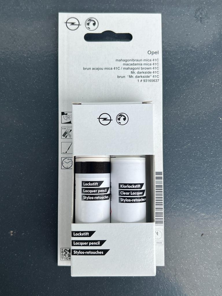Original OPEL 41C (Z41C) Touch-up Paint: Car Paint + Clear Coat 2x12ml