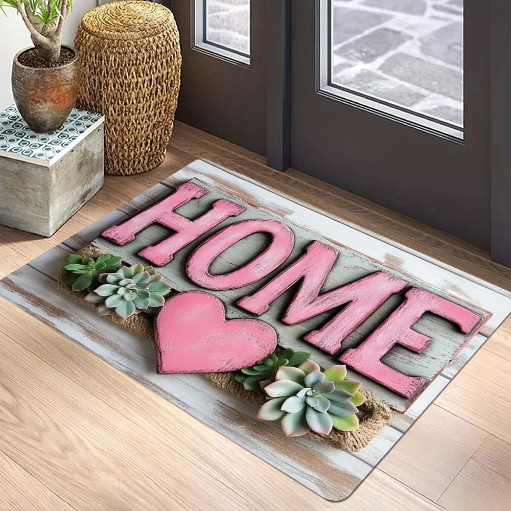 Деревенский Приветственный Коврик для Дома Коврик на Дверь для Гостиной Спальни Прихожей Прочный Декор Пола Идея для Подарка Коврик для Ног