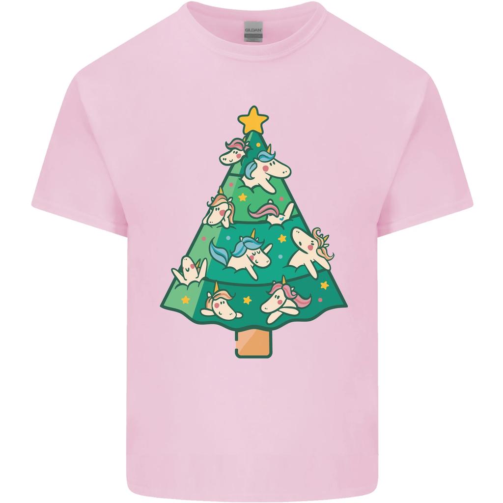 Unicorn Christmas Tree Xmas Kids T-Shirt Childrens