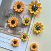 8 шт. Милый магнит в виде подсолнуха  Подходит для украшения кухни  Украшения дома  Украшения офиса
