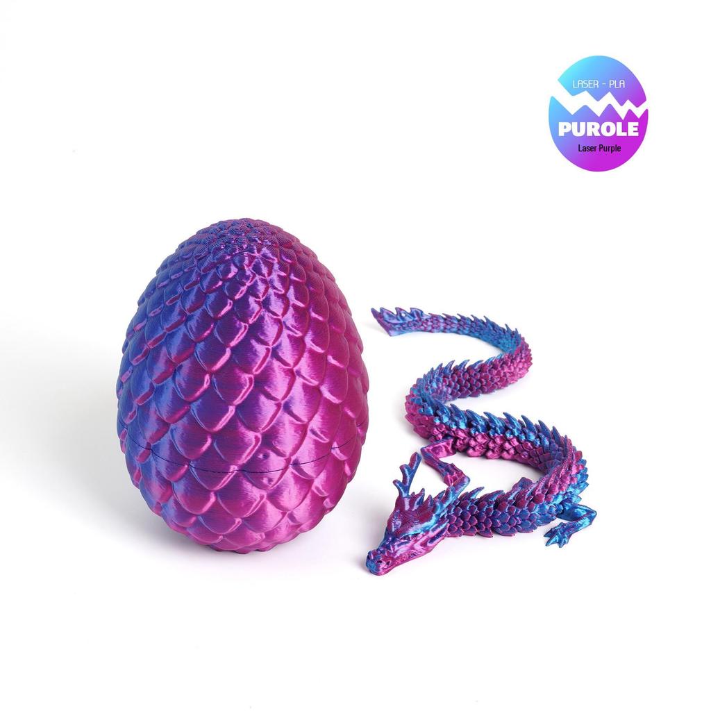 Colorful 3D Chinese Dragon Egg Ornaments - Trendy Decorative Gift & Toy