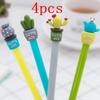 4 Pcs Stationery Cute Cactus Pen Advertising Gel School Fashion Office Kawaii Supply Random