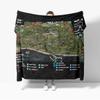 Escape from Tarkov Scav PMC Map Flannel  Blanket Decor Creative blankets Cozy Soft Lightweight for Couch Sofa