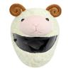 Motorcycle Helmet Cover Funny Cartoon Plush Full Face Covers Rabbit / Goat Motorbike Helmet Headgear For Moto Headgear Accessory