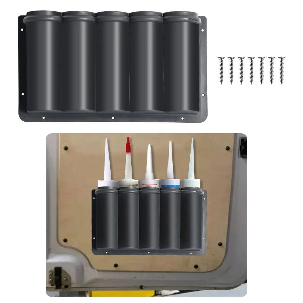 Screw Mount RV Door Storage Box Waterproof Spray Can Holder Tool Box Storage Rack Workshop