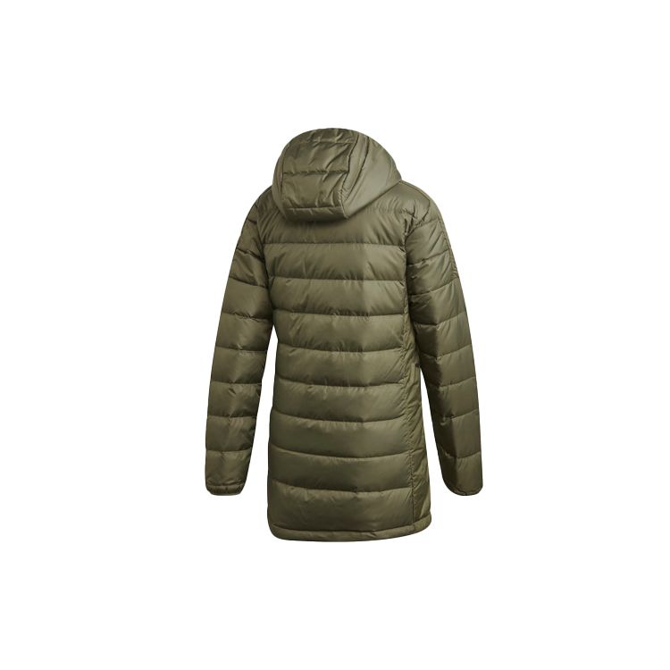 adidas Женская легкая пуховая парка с капюшоном Essentials Legacy Green GH4591
