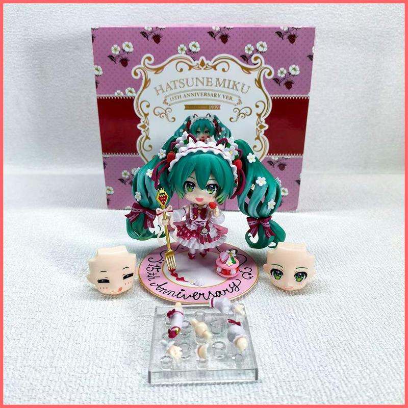 Anime Nendoroid Hatsune Miku Strawberry Cake 15th Anniversary Edition #1939 Action Figure Collectible Model Toy Gift